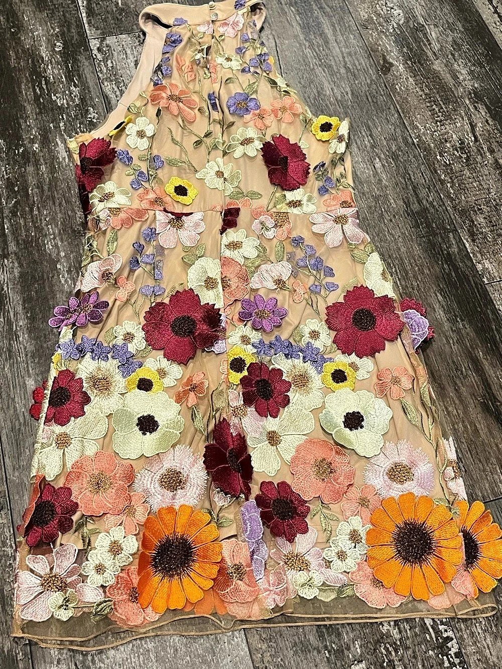 Entro Floral Embroidered Mini Dress - Picture 2 of 3